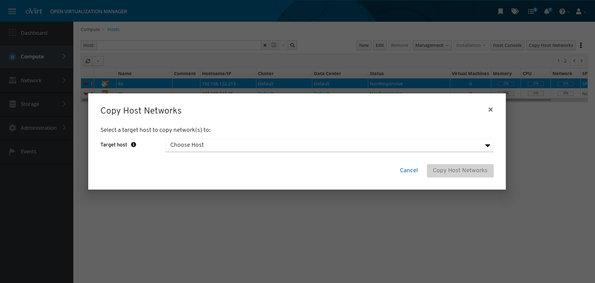 copy host networks image