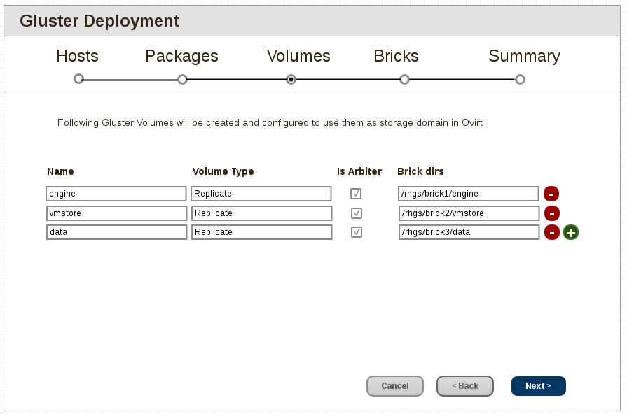 gdeploy-Volumes